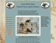 Tablet Screenshot of jasonwiebedairy.com